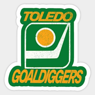 Defunct Hockey Team Toledo Goaldiggers Hockey Sticker